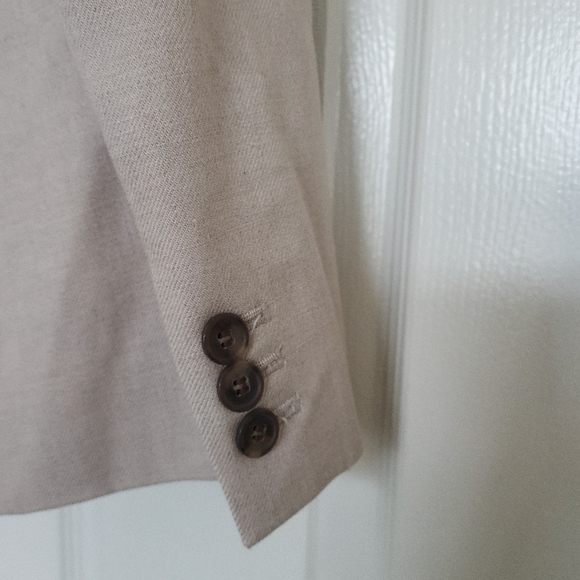 J. Crew Parke Blazer stretch linen, Flax Beige, size 0 - Picture 2 of 9